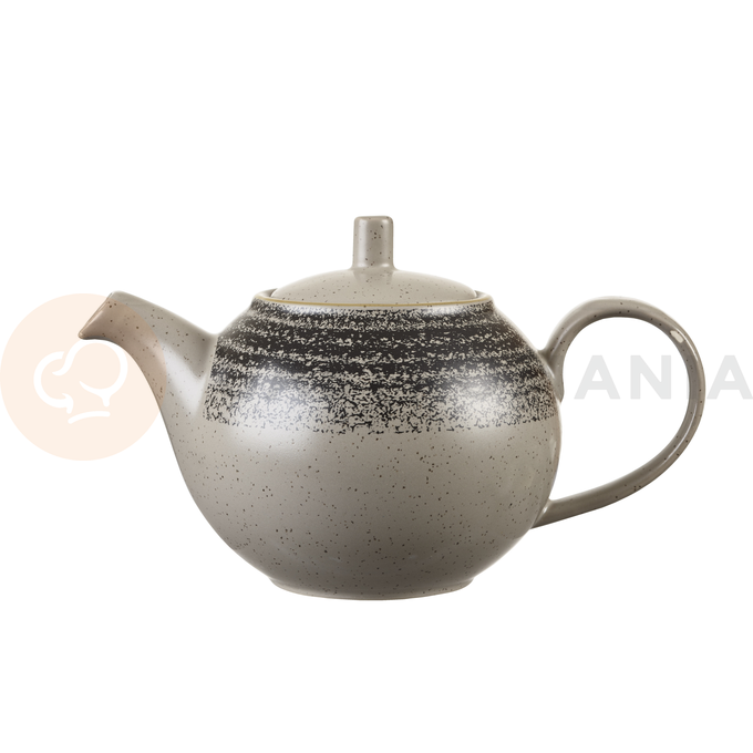 Biało-grafitowy porcelanowy dzbanek 426 ml | CHURCHILL, Homespun Style Charcoal Black