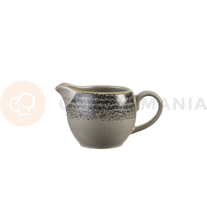 Biało-grafitowy porcelanowy mlecznik 114 ml | CHURCHILL, Homespun Style Charcoal Black