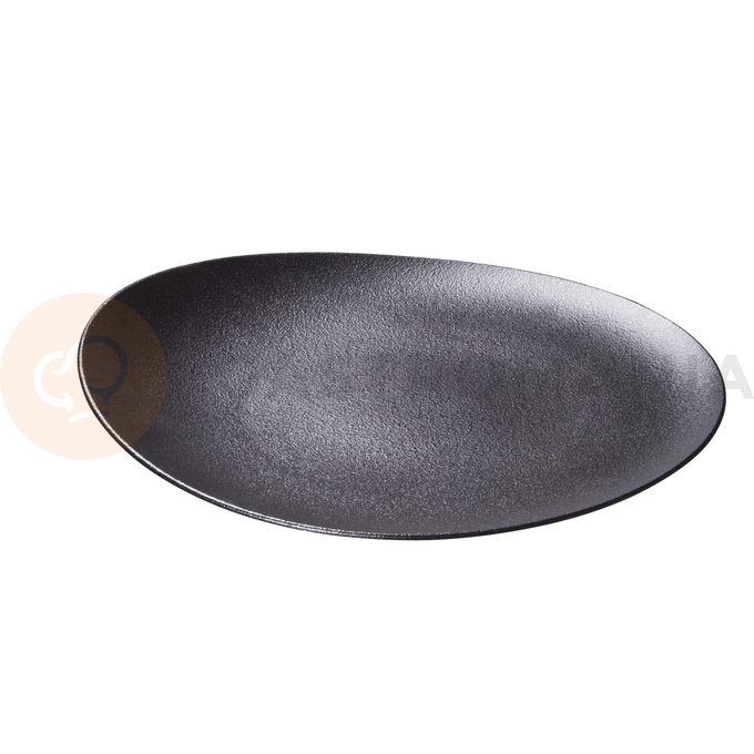 Mělký talíř se zvednutým okrajem, černý 31 cm | ARIANE, Dazzle