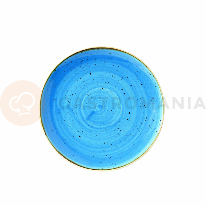 Mělký talíř světlé modrý, ručně zdobený 16,5 cm | CHURCHILL, Stonecast Cornflower Blue