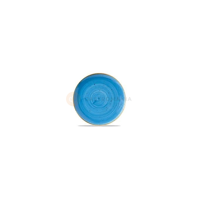 Mělký talíř světlé modrý, ručně zdobený 21,7 cm | CHURCHILL, Stonecast Cornflower Blue