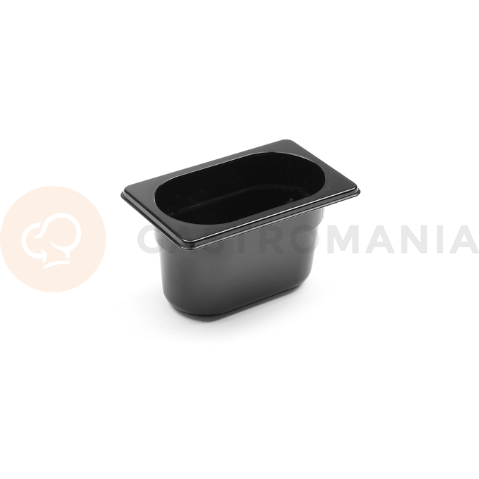 Nádoba  z černého polykarbonátu GN 1/9 100 mm | HENDI, 862827