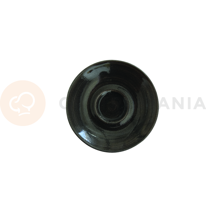 Onyksowy porcelanowy spodek 15,6 cm | CHURCHILL, Monochrome