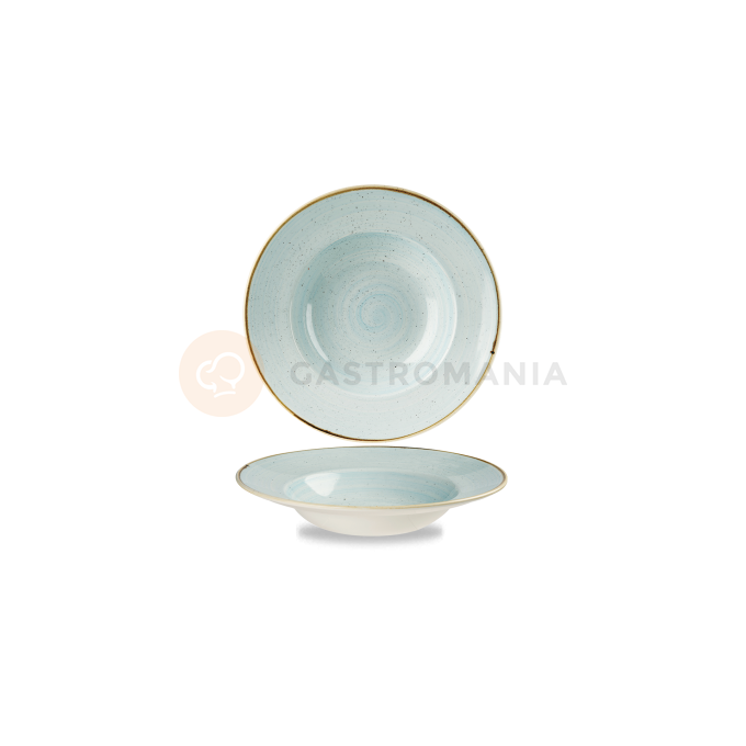 Porcelánový hluboký talíř s širokým okrajem 468 ml | CHURCHILL, Stonecast Duck Egg Blue