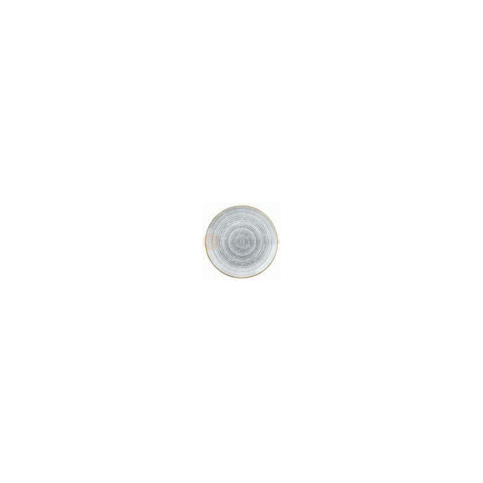 Porcelánový kulatý talíř, bílo-šedý 21,7 cm | CHURCHILL, Homespun Style Stone Gray