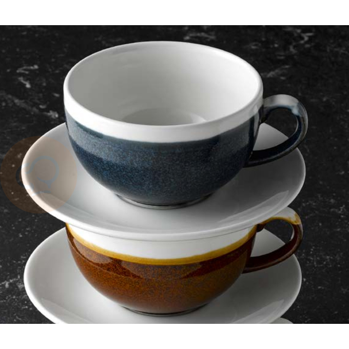 Porcelánový podšálek na espresso, safírově modrý 11,8 cm | CHURCHILL, Monochrome