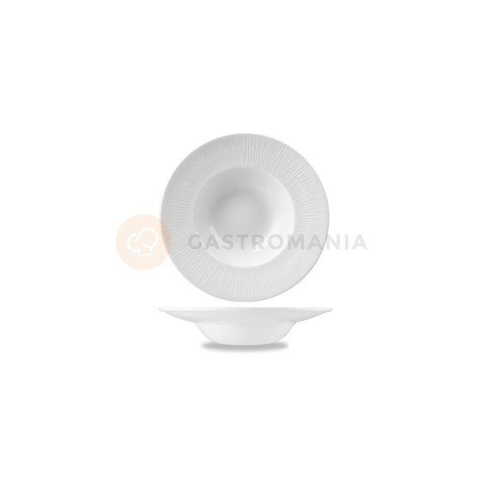 Porcelanowy talerz głęboki z szerokim rantem 24 cm | CHURCHILL, Bamboo