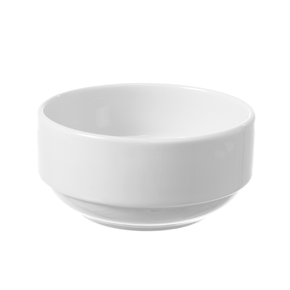Miska sztaplowana z białej porcelany o średnicy 6 cm | FINE DINE, Bianco