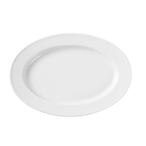 Servírovací talíř z porcelánu oválný, 21x14 cm, bílý | FINE DINE, Bianco