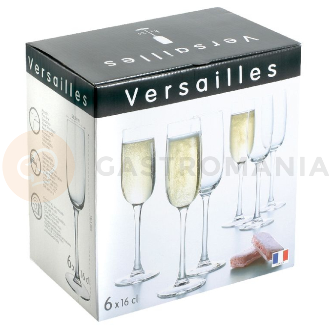 Sklenice na šampaňské 160 ml - sada 6 kusů | ARCOROC, Versailles
