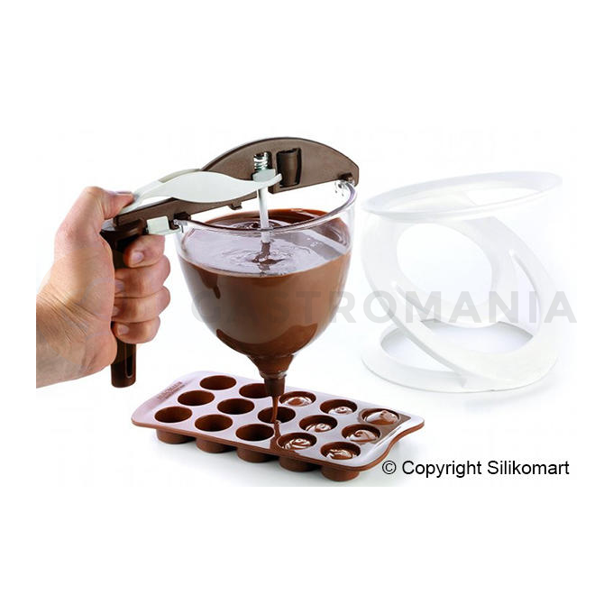 Dávkovač na čokoládu a polevy - 130x140 mm | SILIKOMART, Funnel Choc