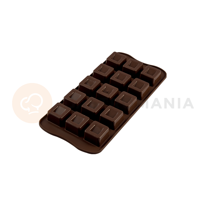 Forma na čokoládu a pralinky - kostky, 26x26x18 mm | SILIKOMART, Chocolate Cubo