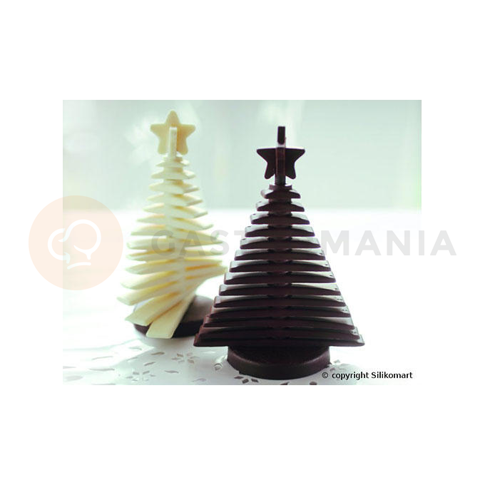 Silikonová forma na 3D vánoční stromeček - 130 mm, 172 mm, 224 ml | SILIKOMART, Tree Choc