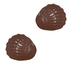 Forma k vytvoření čokoládových dekorací - mušle, 4+4 ks, 35x10 mm - 90-12841 | MARTELLATO, Choco Light