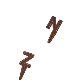 Forma k vytvoření čokoládových dekorací - písmena N do Z, 14 ks, 50x25x3 mm - 90-P9662 | MARTELLATO, Choco Light