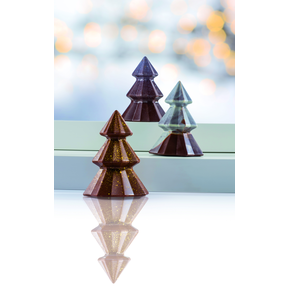 Forma na čokoládu - vánoční stromeček, 4 ks x 100g, 95x120 mm - 20A3D02 | MARTELLATO, Christmas Tree
