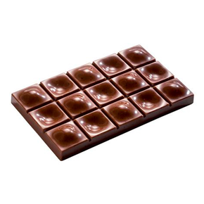 Polykarbonátová forma k vytvoření čokoládové tabulky - 3 ks x 80g, 117x71x13 mm - MA2008 | MARTELLATO, Tavolette