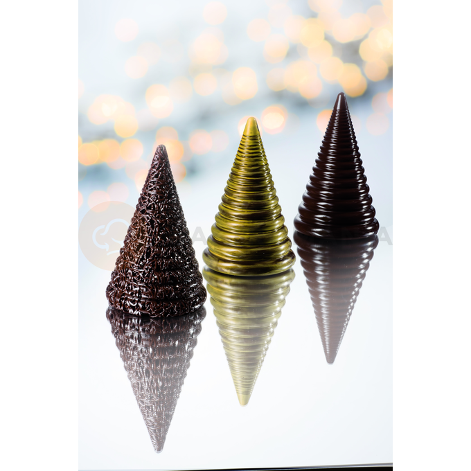Forma na čokoládu - vánoční stromeček, 2 ks x 170g, 112x180 mm - 20A3D01 | MARTELLATO, Christmas Tree
