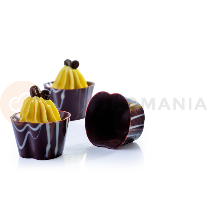 Polykarbonátová forma k vytvoření čokoládových formiček - 24 ks, 33x33x23 mm - 20GU004 | MARTELLATO, Mini Choco Fill