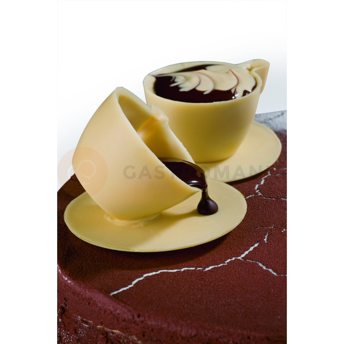 Polykarbonátová forma k vytvoření čokoládových formiček - šálek velký, 7ks x 20g, 55x69x34 mm - MA1951 | MARTELLATO, Coffee Time