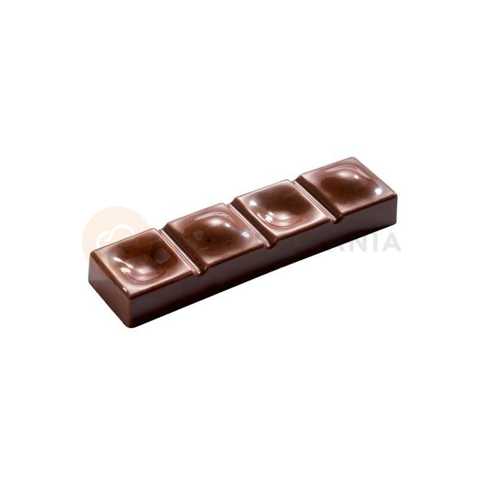 Polykarbonátová forma k vytvoření čokoládových pamlsků - 8 ks x 30g, 100x26x16 mm - MA1914 | MARTELLATO, Snack