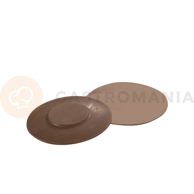 Polykarbonátová forma k vytvoření čokoládových pochoutek - podšálek malý, 5 ks x 9g, 67x6,5 mm - MA1954 | MARTELLATO, Coffee Time
