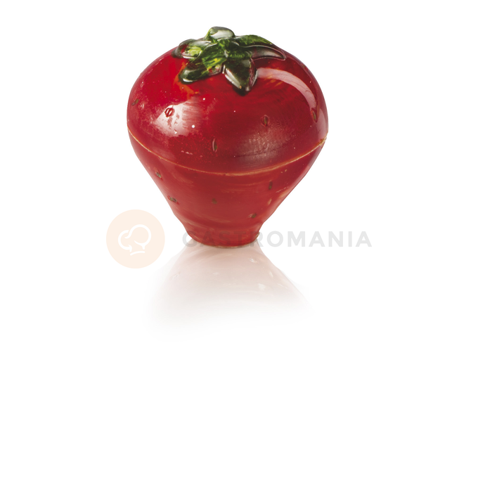 Polykarbonátová forma na 3D pralinky - jahoda, 28 ks x 12g, 28 x 32 mm - 20FRUIT03 | MARTELLATO, ChocoFruit