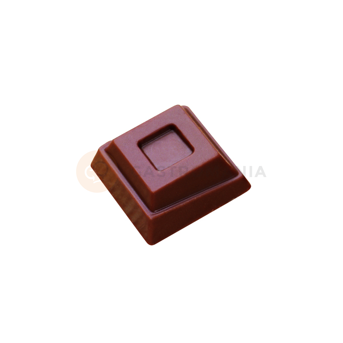 Polykarbonátová forma na pralinky a čokoládu, hranaté - 24 ks x 9g, 30x30x12 mm - MA1606 | MARTELLATO, Modern