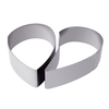 Cukrářský nerezový prsten Heart - 2 části, 140x40 mm - 530 ml - 35H4X14S | MARTELLATO, Cake Idea