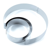 Cukrářský nerezový prsten Moon - 2 části, 200x40 mm - 1000 ml - 36H4X22S | MARTELLATO, Cake Idea