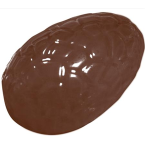Polykarbonátová forma na polovinu čokoládového vejce, nakřáplé - 6 ks, 64x44x26 mm - 90-2353 | MARTELLATO, Crack Half Egg