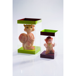 Obal na 3D čokoládové výrobky, pro skládání, bez víka - 60x60 mm - 22BOX60 | MARTELLATO, Mart Box