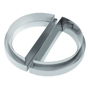 Cukrářský nerezový prsten Demi - 6 částí, 20 cm - 985 ml - 39KITH4X20 | MARTELLATO, Cake Idea