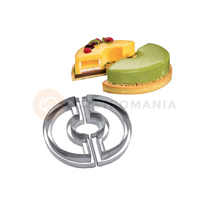 Cukrářský nerezový prsten Duetto - 6 částí, 26 cm - 1400 ml - 33KITH4X24 | MARTELLATO, Cake Idea