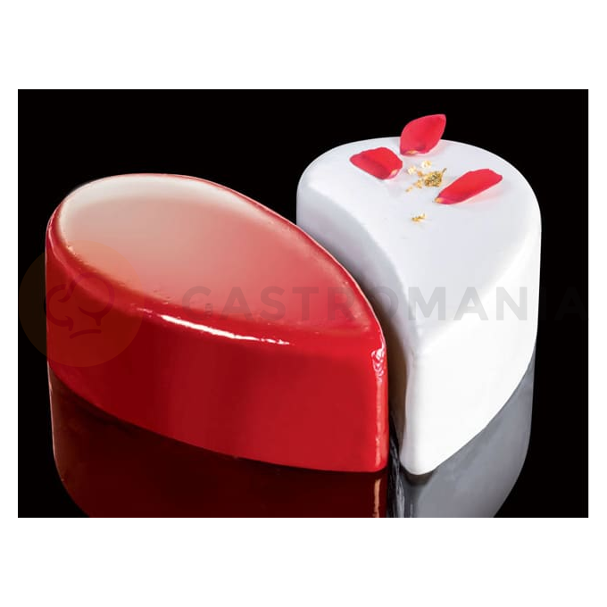 Cukrářský nerezový prsten Heart - 2 části, 140x40 mm - 530 ml - 35H4X14S | MARTELLATO, Cake Idea
