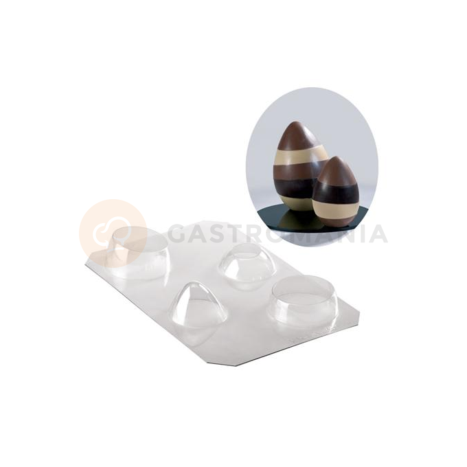Polyethylenová forma k vytvoření čokoládových kraslic - 1 ks x 250 g, 180 mm - 20-U1011 | MARTELLATO, Eggs Moulds