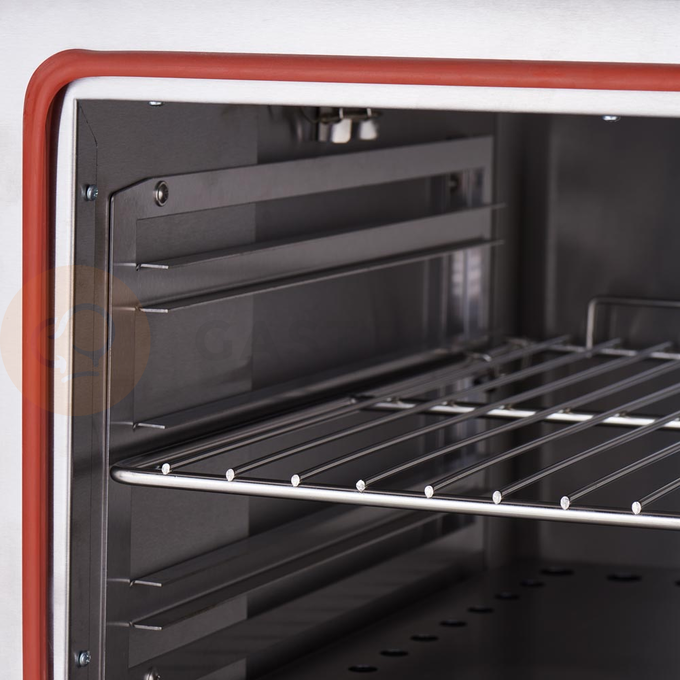 Plynový sporák, 4 hořáky a plynová trouba 800x700x850 mm, 24+5 kW, G20 | STALGAST, 9710310