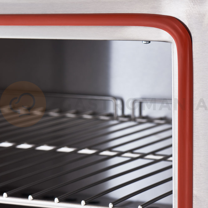 Plynový sporák s elektrickou troubou, 4 hořáky 800x700x850 mm, P 24+7 kW, G30 | STALGAST, 9716330