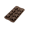 Forma na čokoládu a pralinky - perníčky, 43x35x12 mm, 4 ml - SCG12 Mr. Ginger | SILIKOMART, Easychoc