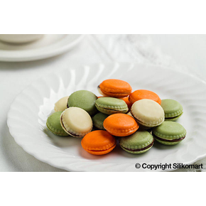 Forma na čokoládu a pralinky - makronky, 26 mm, 28 mm, 7,5 ml - SCG21 Macaron | SILIKOMART, Easychoc