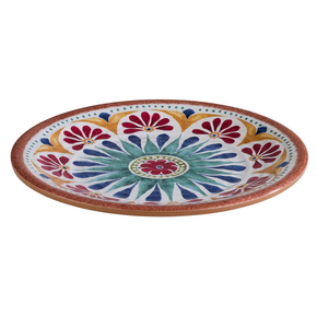 Kulatý talíř z melaminu Ø 21,5 cm, barevný vzor | APS, Arabesque