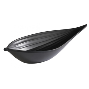 Miska z melaminu 14,5 x 6 cm, černá | APS, Mini Leaf