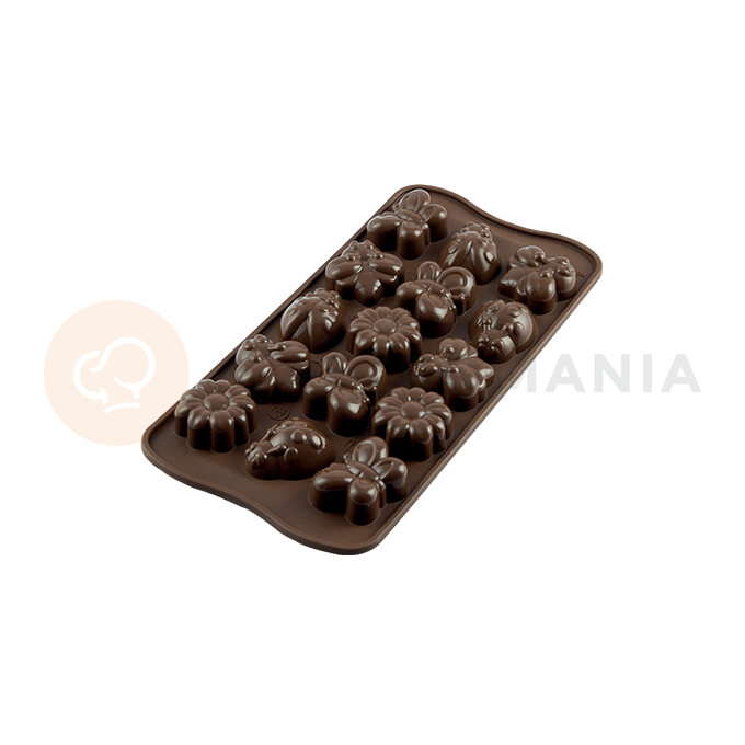 Forma na čokoládu a pralinky - jaro, 36x26x15 mm, 111 ml - SCG24 Choco Springlife | SILIKOMART, Easychoc