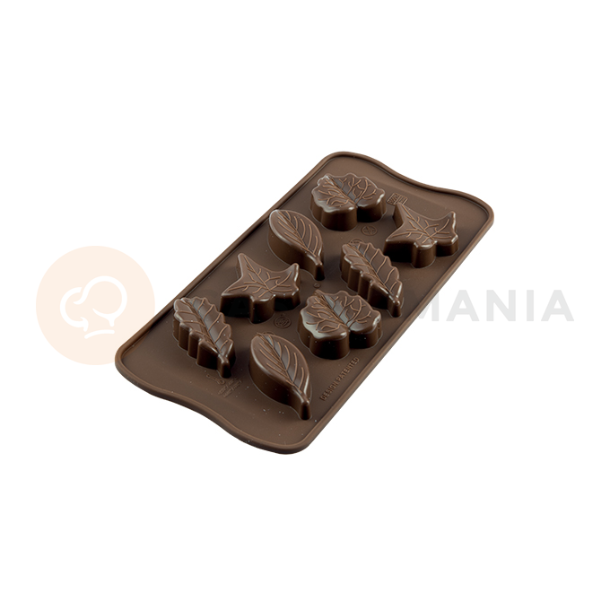 Forma na čokoládu a pralinky - lístky, 51x23x14,5 mm, 10 ml - SCG10 Nature | SILIKOMART, Easychoc