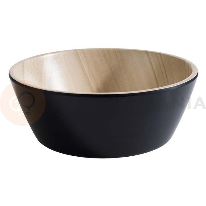 Mísa z melaminu Ø 20 cm, černá-hnědá | APS, Frida