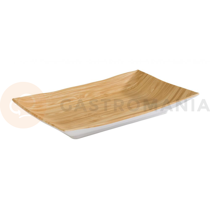 Obdelníkový servírovací tác z melaminu 24,5 x 15,5 cm, bambusový vzor | APS, Bamboo