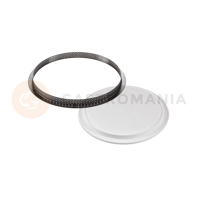 Sada na koláče - prsten 250 mm + silikonová forma | SILIKOMART, Kit Tarte Ring Round