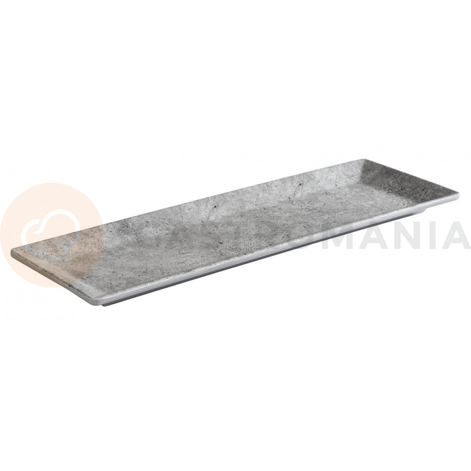 Servírovací tác z melaminu 31 x 10,5 cm, šedý | APS, Element