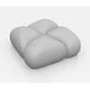 Silikonová forma na předkrmy, 8x kamínek, 55x55x23 mm, 54 ml, 400x300 mm - PX3207S | PAVONI, Rock