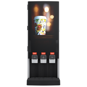 Nápojový automat pro přípravu nápojů z tekutého koncentrátu Bag-In-Box 2x 3 l, 320 šálků/hodinu | BRAVILOR BONAMAT, Rivero Turbo 203
